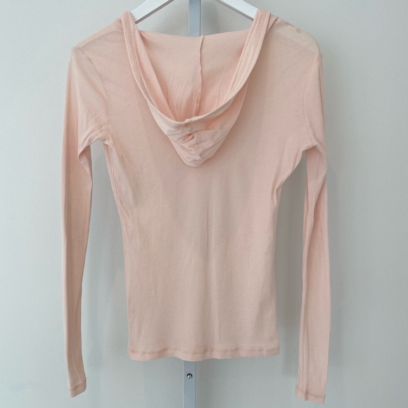 STEPHANIE B PINK HOODIE LONG SLEEVE T-SHIRT SIZE S - Picture 2 of 8